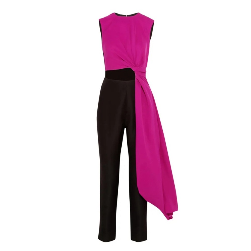 Roksanda Ilincic Pink and Black Jumpsuit